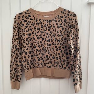 J. Crew Leopard Crewneck